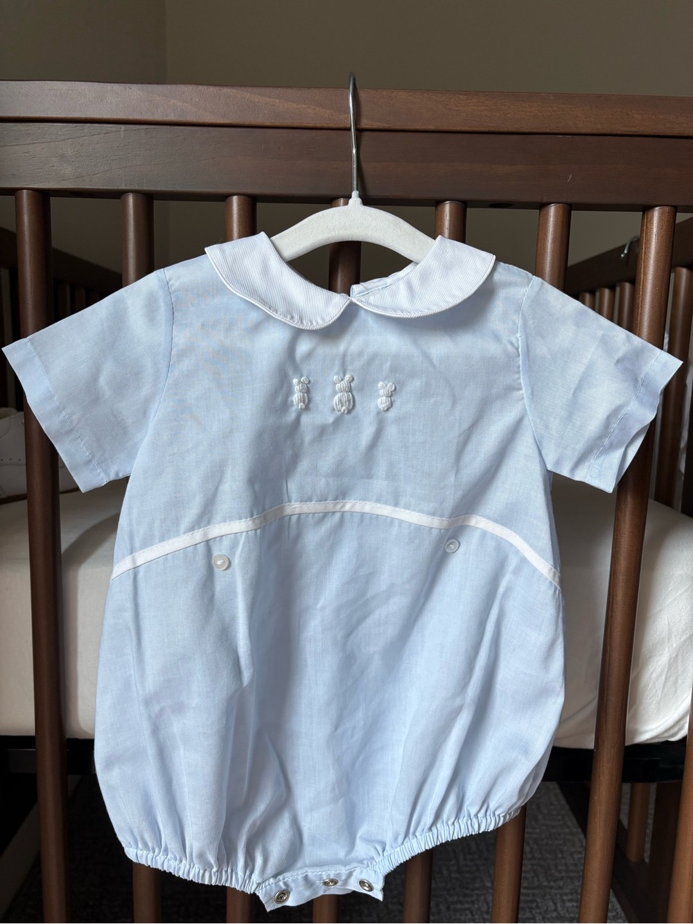 Feltman brothers baby blue romper